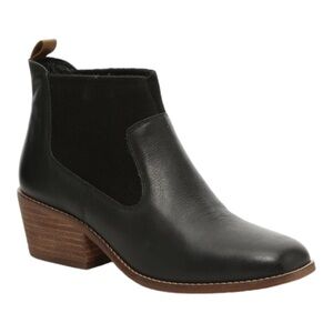 Crown Vintage Giancita Black Leather Ankle Boots